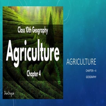 Agriculture class 10