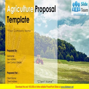 Agriculture Proposal Template PowerPoint Presentation Slides