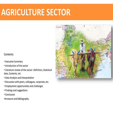 Agriculture sector