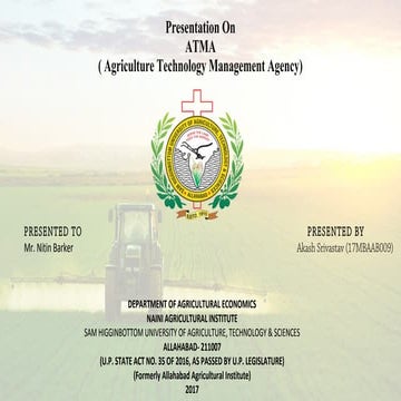 Agriculture technology management agency (ATMA)