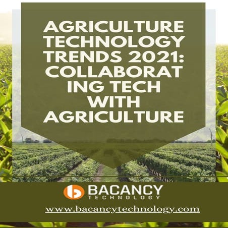 Agriculture technology trends 2021: Collaborating tech with agriculture