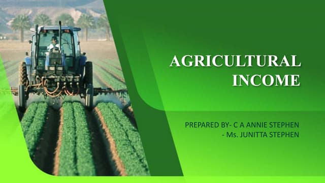 Agri income illustrations | PDF