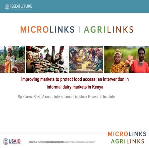 Improving markets to protect food access: an intervention in informal dairy m...