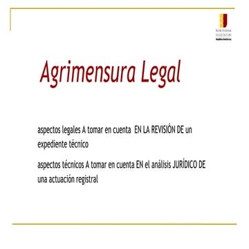 ENJ-400 Agrimensura Legal