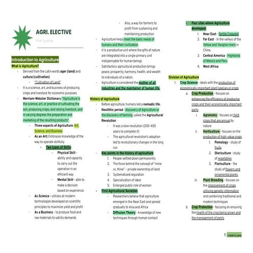 Agriculture | PPT