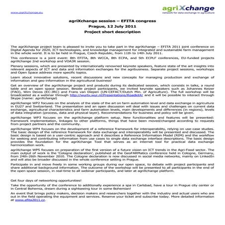 Agri xchange short desc 20110712