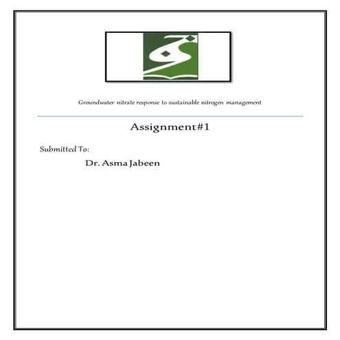 sustainable nitrogen management