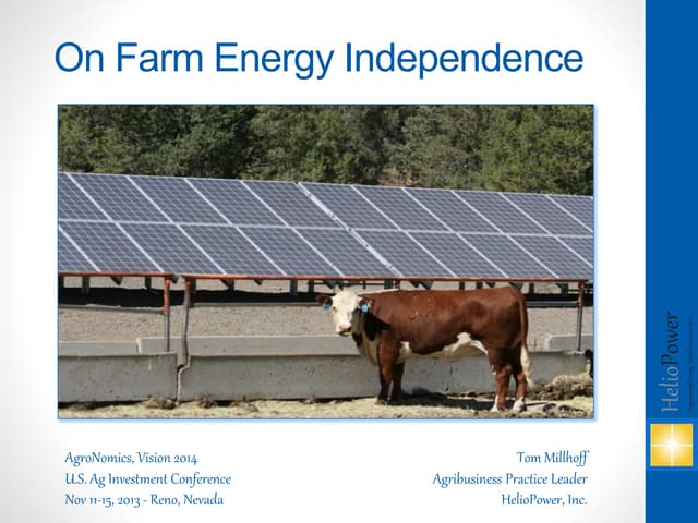 AgroNomics vision 2014 - On Farm En...