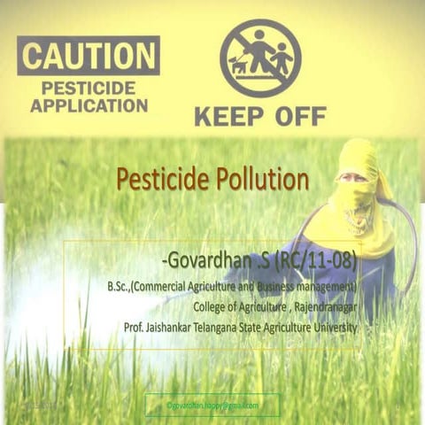 Pesticide Pollution 