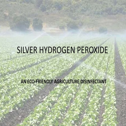 Silver H2O2 in agriculture sanitation | PPTX