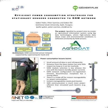 AgroDat poster at Sensornets 2015 conference