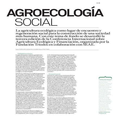 Conferencia Internacional de Agricultura Ecológica: Más allá de la producción de alimentos