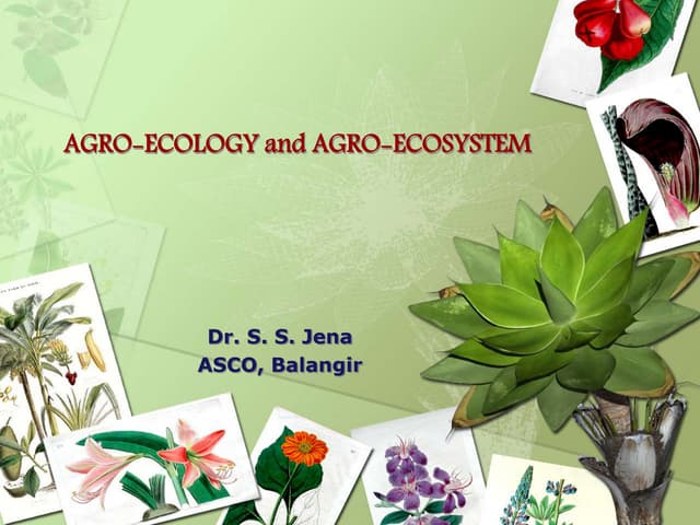 Agroecology