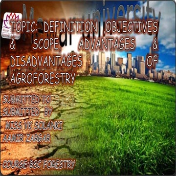 Agroforestry