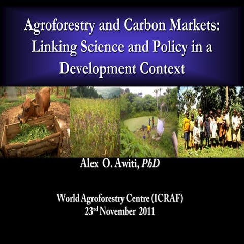 Agroforestry and carbon markets