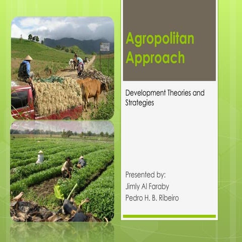 Agropolitan strategy development theories and strategies