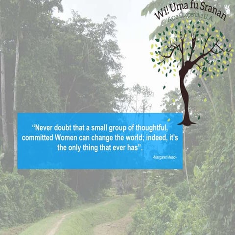 Suriname Agritourism Policy Setting Workshop 2019: Ms. Tania Lieuw A Soe, Wi ...