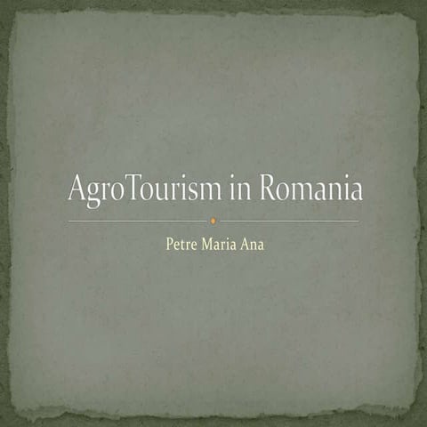 Agrotourism Petre Maria Ana