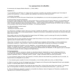 Agrupacion de albañiles. capitulo 1º. 