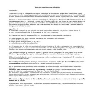 Agrupacion de albañiles. capitulo 2º. 