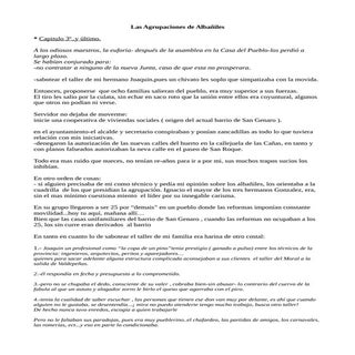 Agrupaciones de albañiles. capitulo 3º