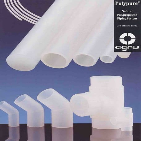 Agru polypure natural polypropylene piping system