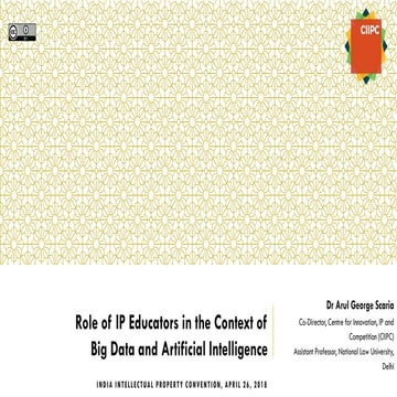Artificial Intelligence and Intellectual Property | PDF
