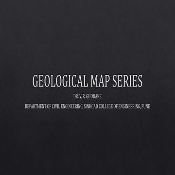 Geological Section maps