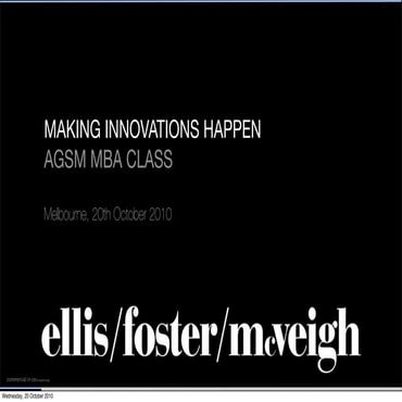 AGSM Making Innovation Happen