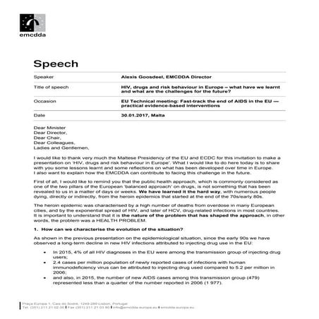 HIV, drugs and risk behaviour in Europe – what have we learnt and what are th...