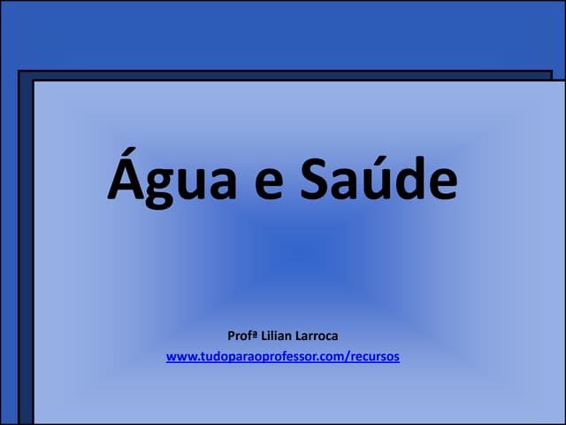 Agua e saude