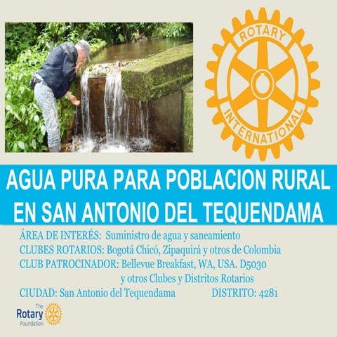 Agua pura para San Antonio del Tequendama