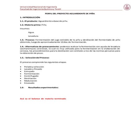 Aguardiente de piña 