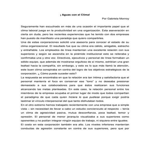 ¡Aguas con el clima!