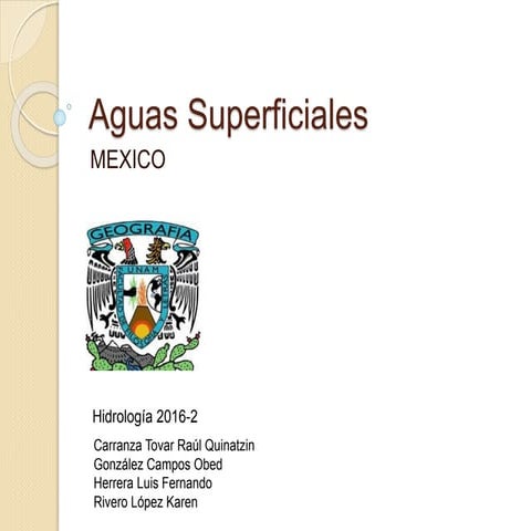 Aguas superficiales