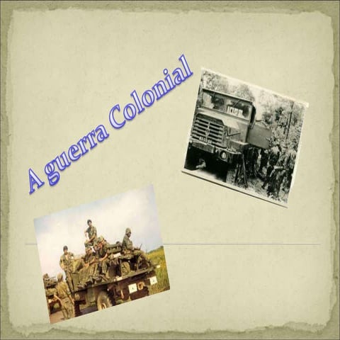 A guerra colonial