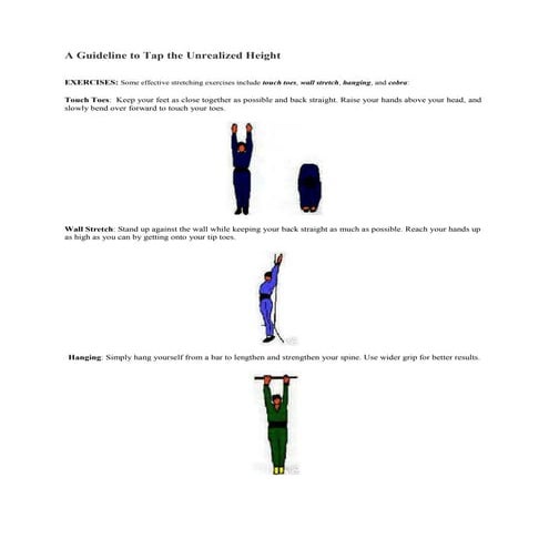 A guideline to tap the unrealized height
