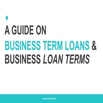 Business Loan for Your Business | PPTX