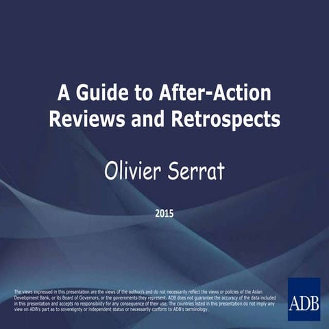 A Guide to After-Action Reviews and Retrospects