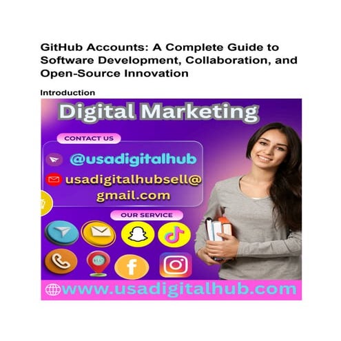 Comprehensive Guide to Buy GitHub Accounts for Software Development and ...