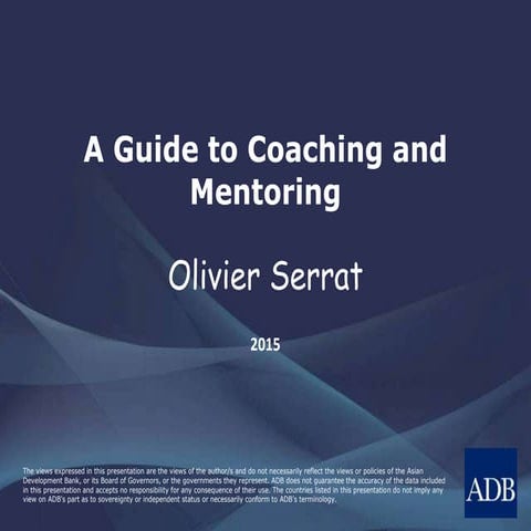 A Guide to Coaching and Mentoring | PPTX