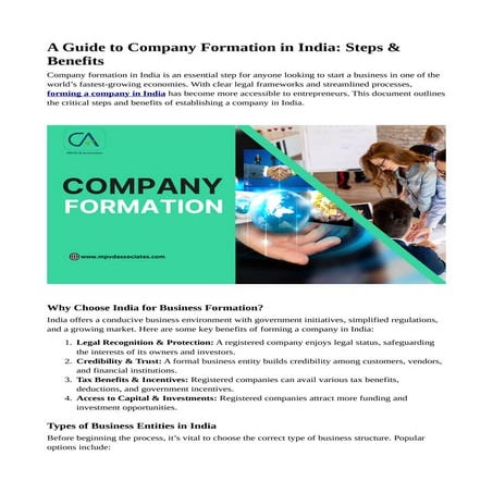 Foreign Company Formation In India . | PPTX