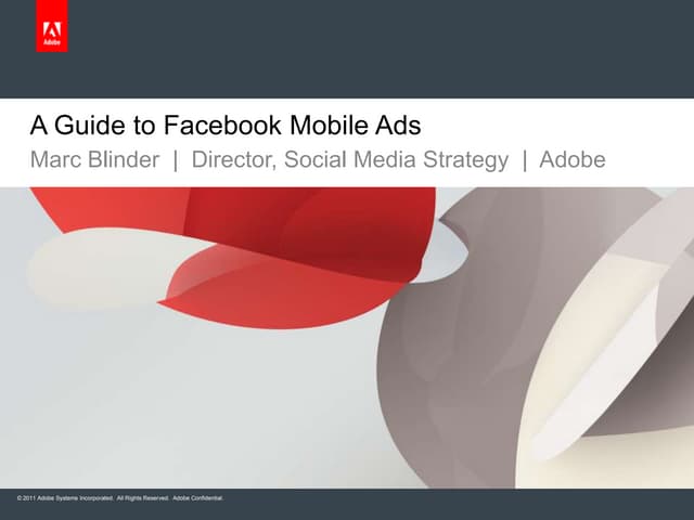 A Guide to Facebook Mobile Ads