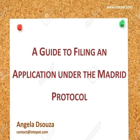Fling A Trademark Under The Madrid Protocol in India | Madrid Trademark in In...