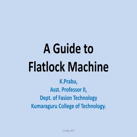 A guide to flatlock machineck