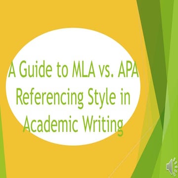A Guide to MLA vs. APA Referencing Style in Academic Writing