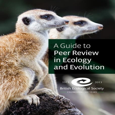 A guide to peer review in ecology and evolution