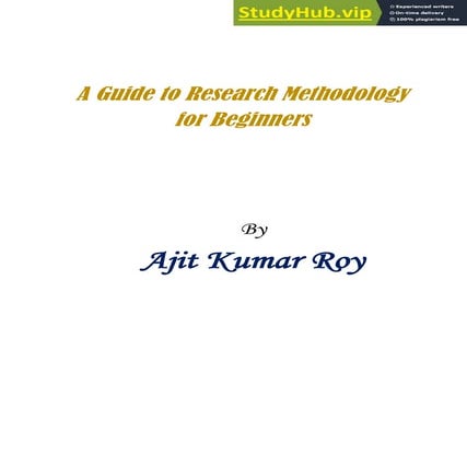 A Guide To Research Methodology For Beginners