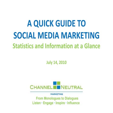 A Quick Guide To Social Media Marketing
