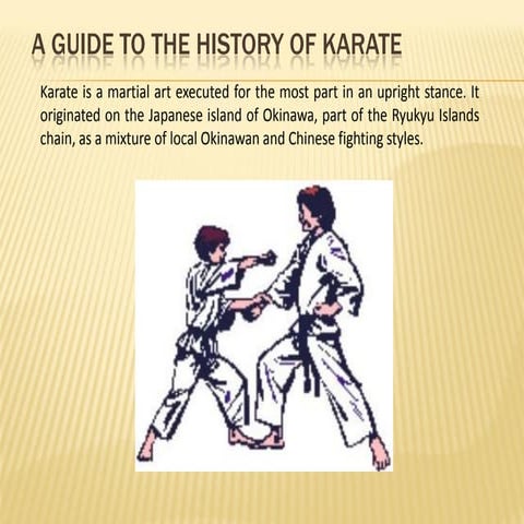 A guide to the history of karate
